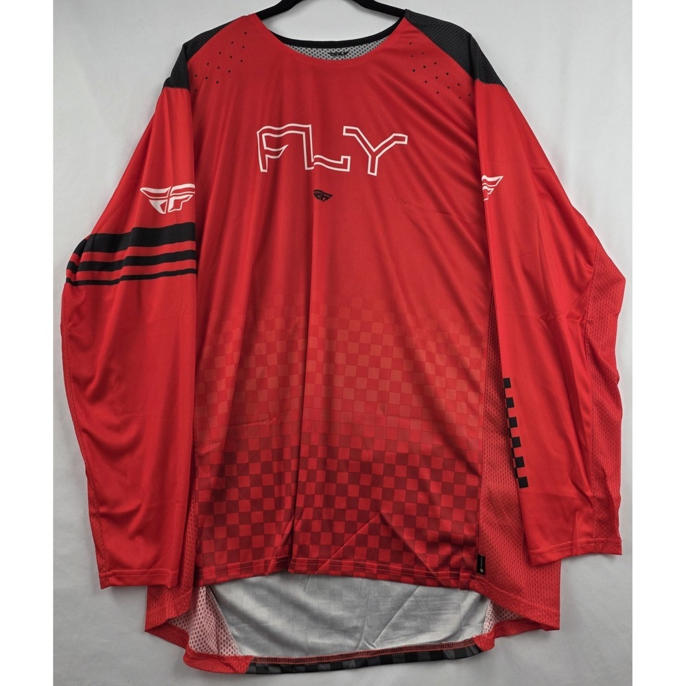 Fly Racing Rayce Jersey Red Black White 2XL Motocross MTB Ventilated NWT